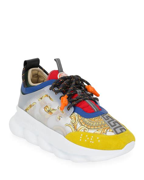 versace chain reaction sneakers red|versace chain reaction sneakers price.